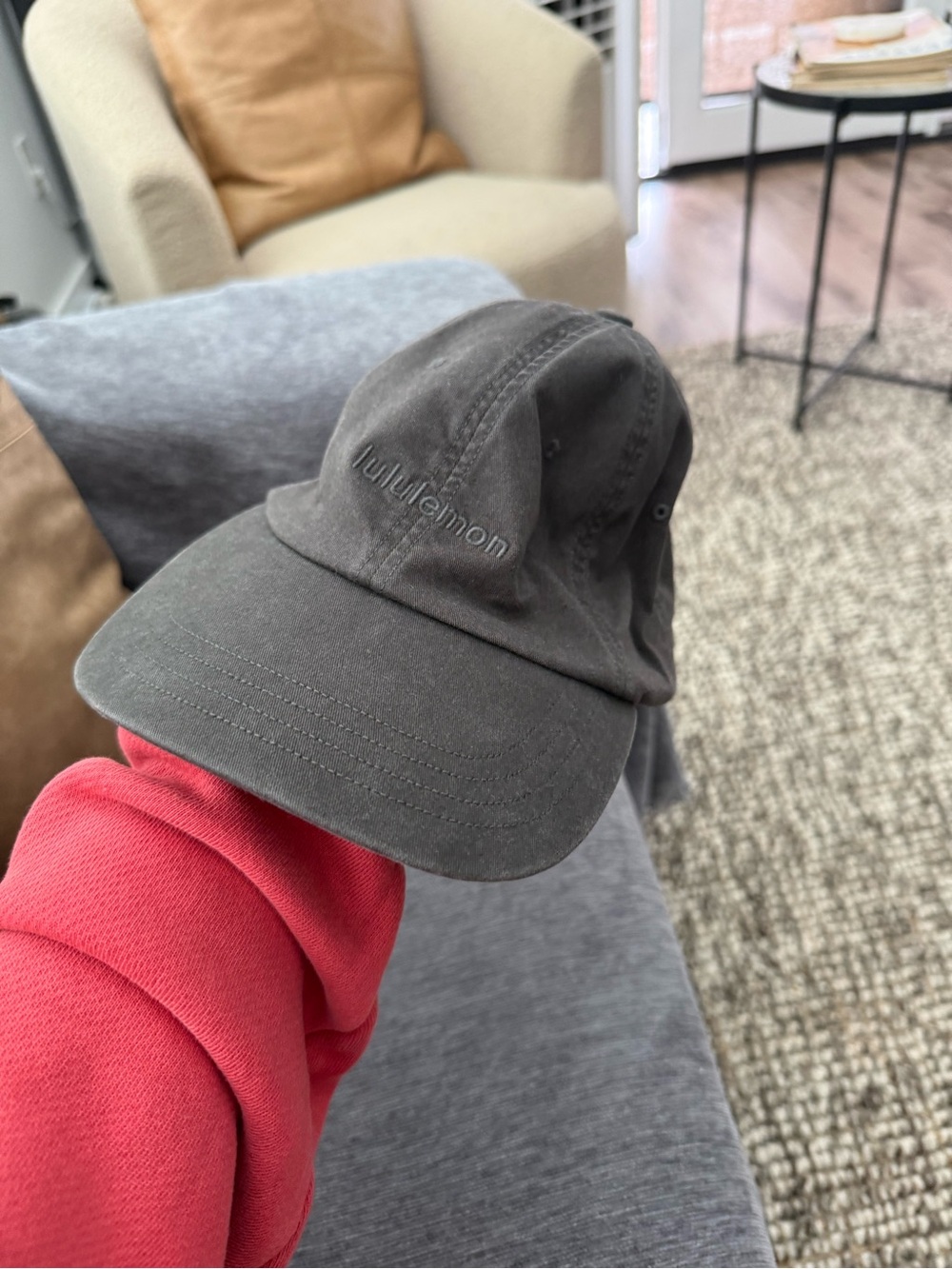 lululemon athletica dark gray/charcoal unisex baseball cap